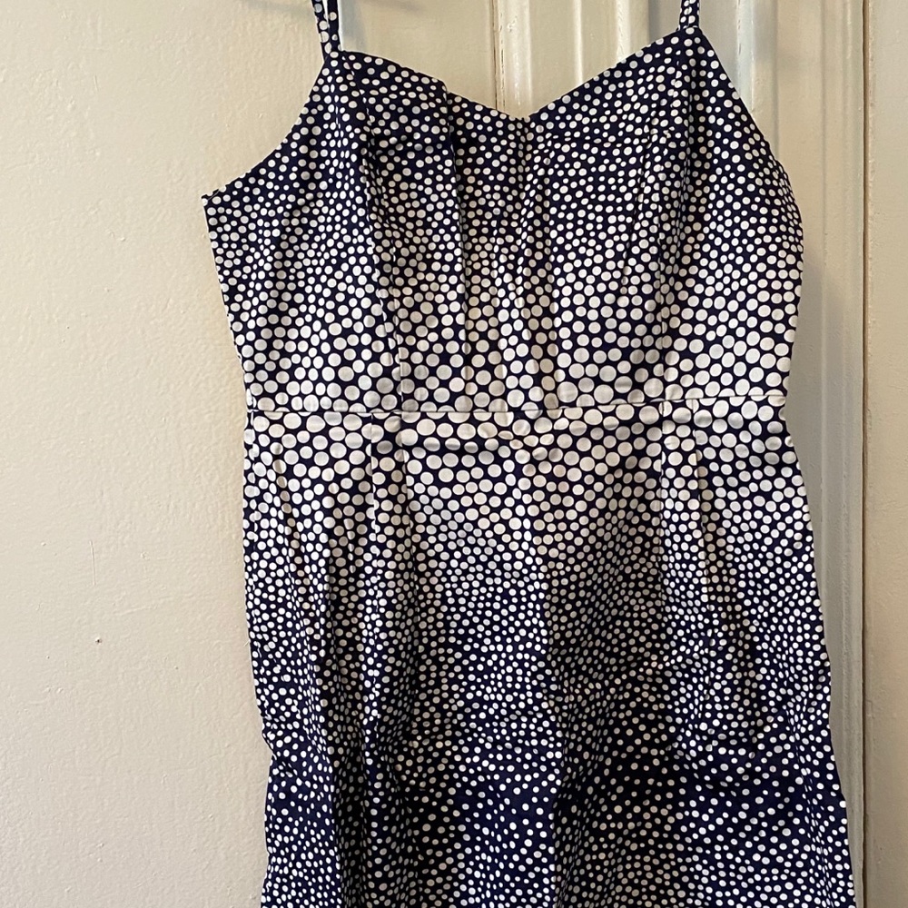 NEW LOFT Navy/White Summer Dress Size 6